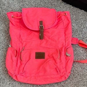 Pink Victoria Secret Canvas Backpack